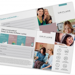 Ulotka prospektingowa „Dołącz do klubu Oriflame”